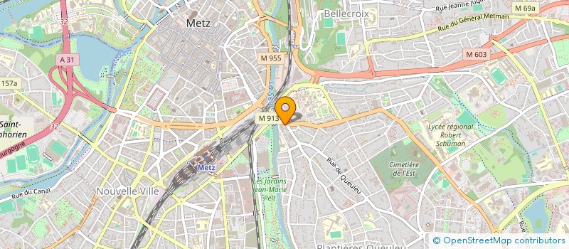 localisation de l'entreprise SCI CAZOE  METZ