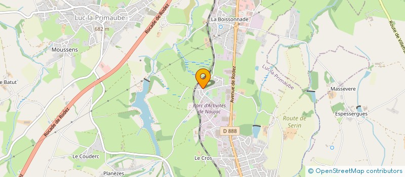 localisation de l'entreprise SCI CAZOTTES  LUC-LA-PRIMAUBE