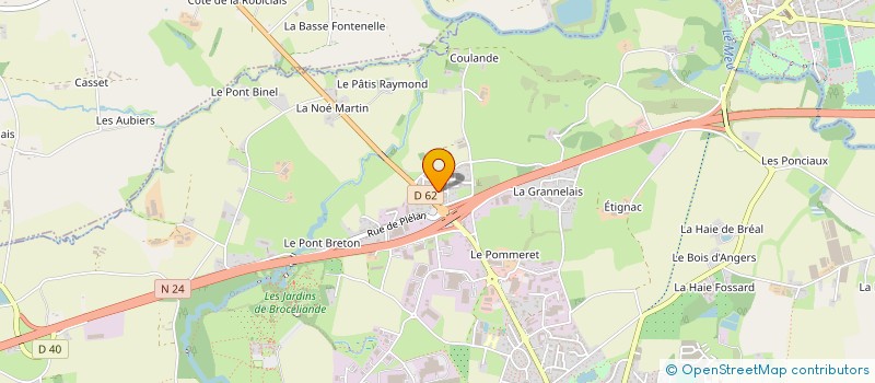 localisation de l'entreprise SCI CAZOULAT  BREAL-SOUS-MONTFORT