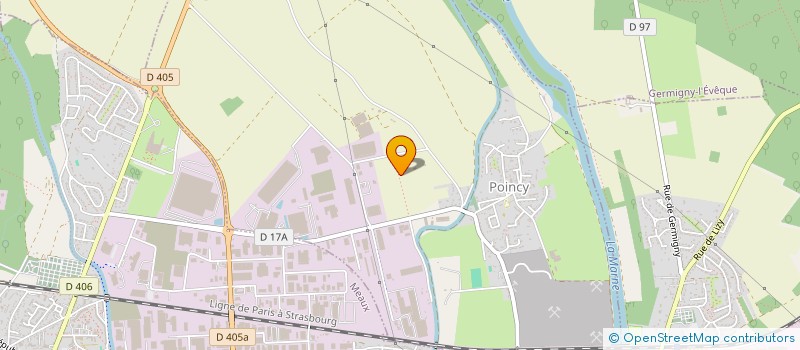 localisation de l'entreprise SCI CB 37  POINCY