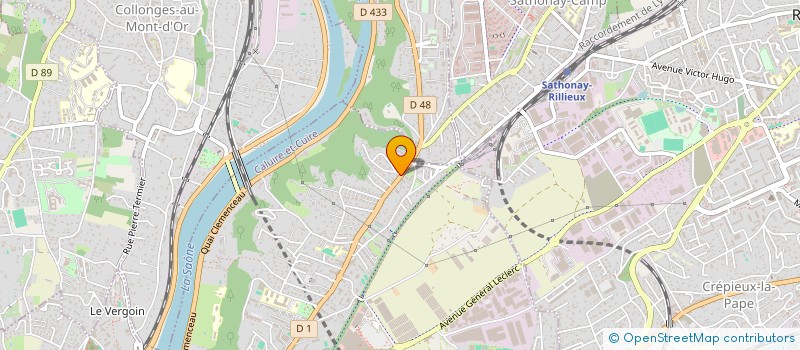 localisation de l'entreprise SCI CB  CALUIRE-ET-CUIRE