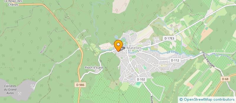 localisation de l'entreprise SCI CB  LES MATELLES