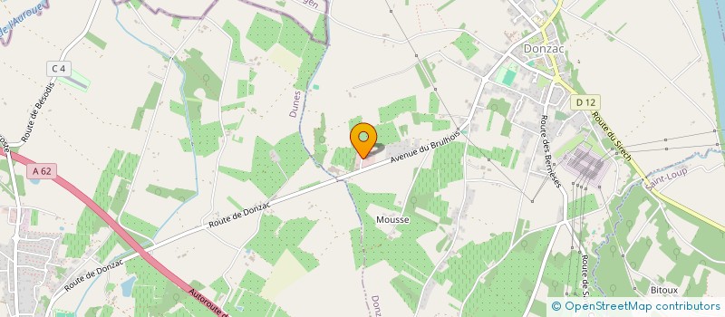 localisation de l'entreprise SCI CB  DONZAC