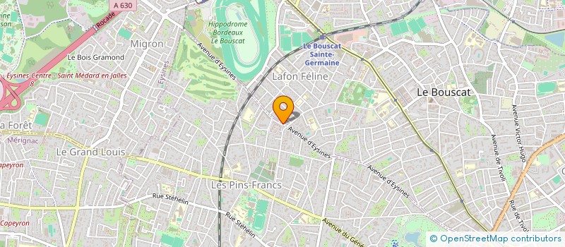 localisation de l'entreprise SCI CB  LE BOUSCAT