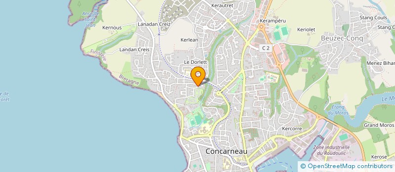 localisation de l'entreprise SCI CB  CONCARNEAU