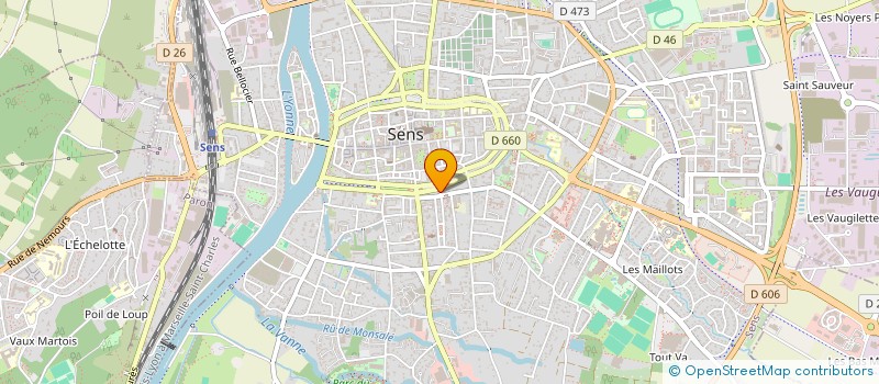 localisation de l'entreprise SCI CB 89  SENS