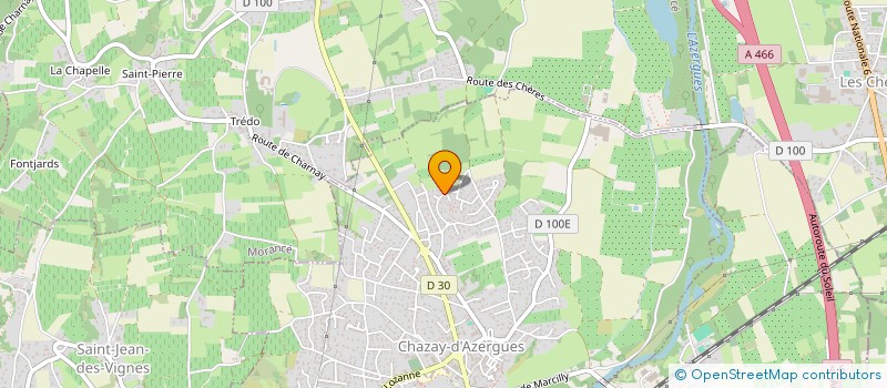 localisation de l'entreprise SCI CB  CHAZAY-D'AZERGUES