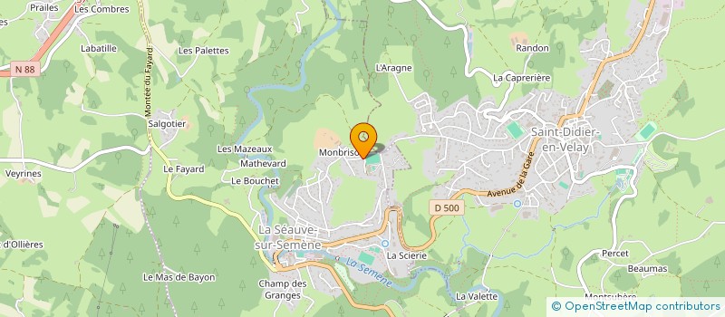 localisation de l'entreprise SCI CB  LA SEAUVE-SUR-SEMENE