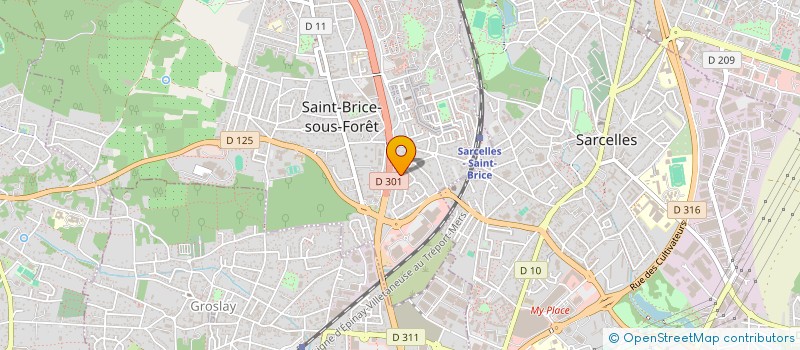localisation de l'entreprise SCI CB AVENIR à SAINT-BRICE-SOUS-FORET