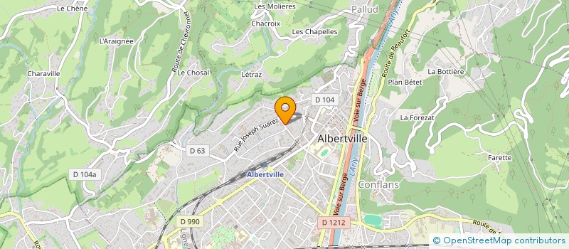 localisation de l'entreprise SCI CB DC  ALBERTVILLE