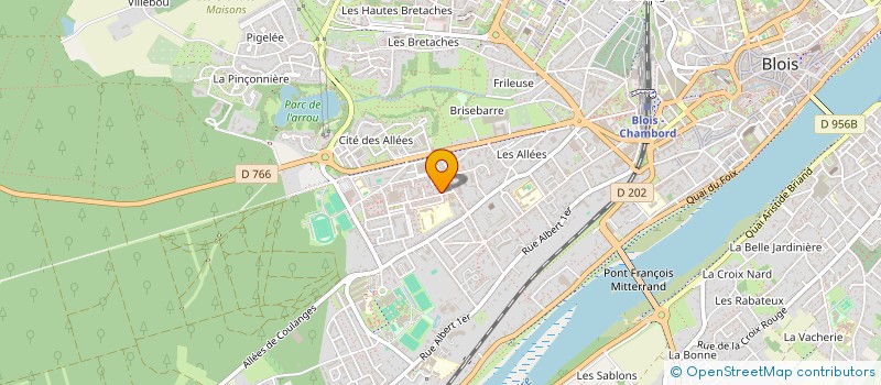 localisation de l'entreprise SCI CB DE LA QUINIERE  BLOIS