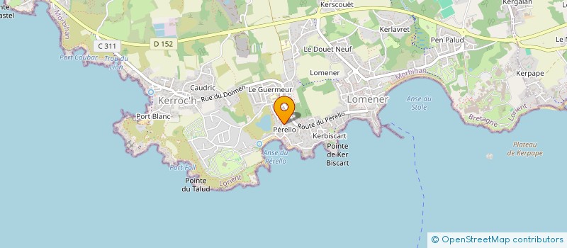 localisation de l'entreprise SCI CB HOCHE à PLOEMEUR