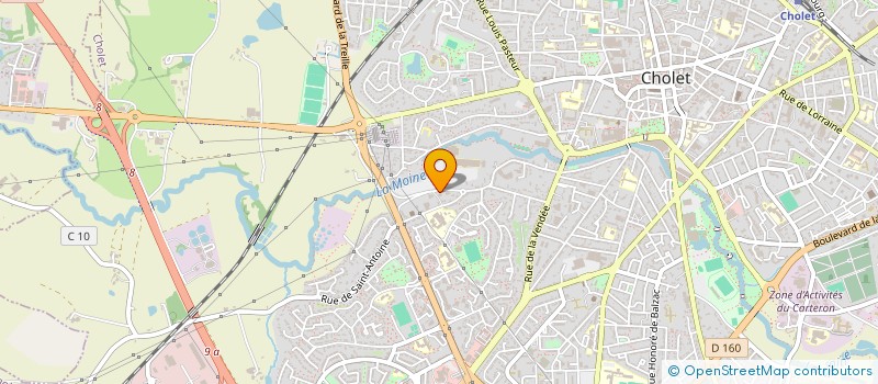 localisation de l'entreprise SCI CB IMMOBILIER  CHOLET