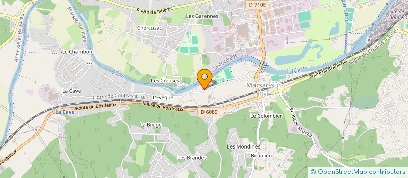 localisation de l'entreprise SCI CB LES GRAVES DE L'EVEQUE  MARSAC-SUR-L'ISLE