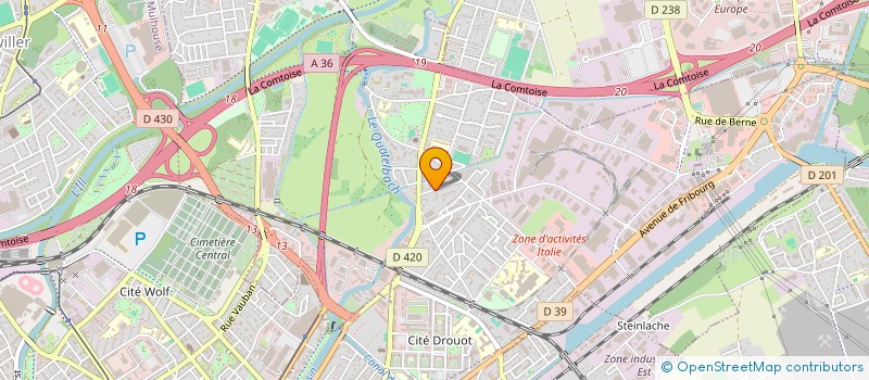 localisation de l'entreprise SCI CB02  ILLZACH