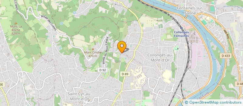 localisation de l'entreprise SCI CB1  COLLONGES-AU-MONT-D'OR