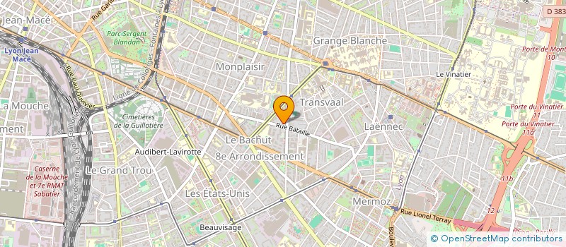 localisation de l'entreprise SCI CB2  LYON