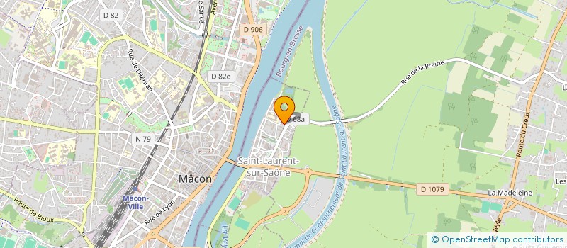 localisation de l'entreprise SCI CB2C  SAINT-LAURENT-SUR-SAONE