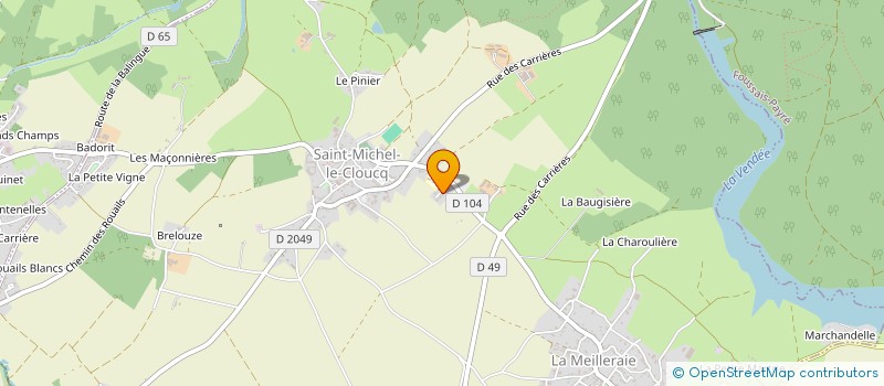 localisation de l'entreprise SCI CB7780  FONTENAY-LE-COMTE