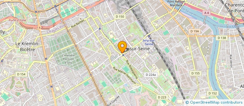 localisation de l'entreprise SCI CBA à IVRY-SUR-SEINE