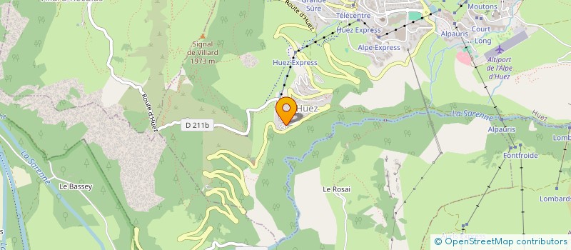 localisation de l'entreprise SCI CBA HUEZ  HUEZ