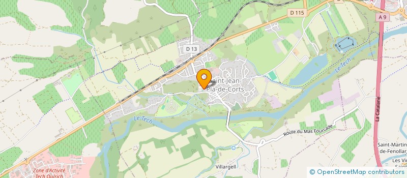 localisation de l'entreprise SCI CBBP  SAINT-JEAN-PLA-DE-CORTS