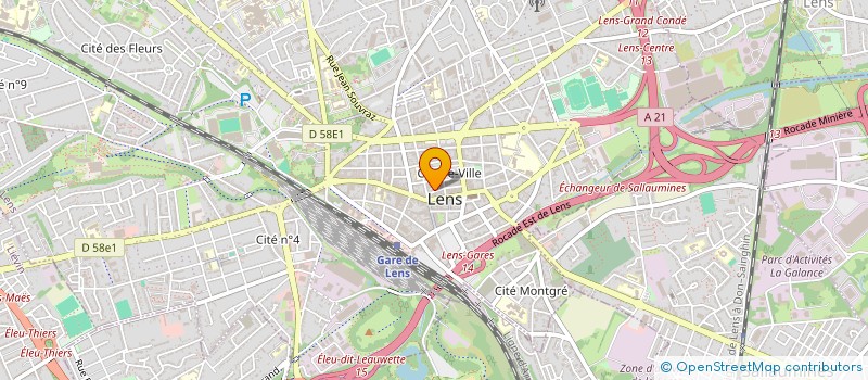 localisation de l'entreprise SCI CBC  LENS