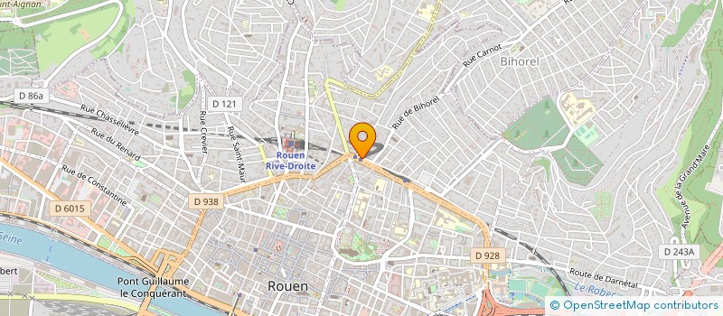 localisation de l'entreprise SCI CBC à ROUEN