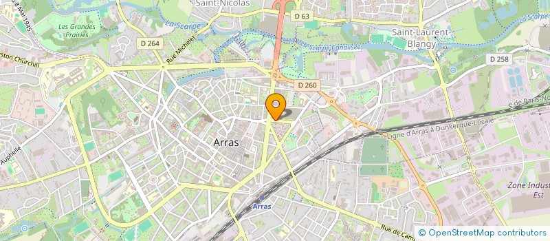 localisation de l'entreprise SCI CBDC INVEST à ARRAS
