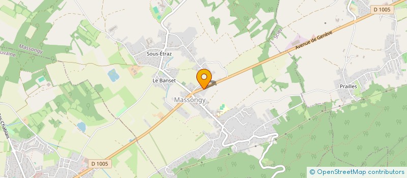 localisation de l'entreprise SCI CBDM  DOUVAINE