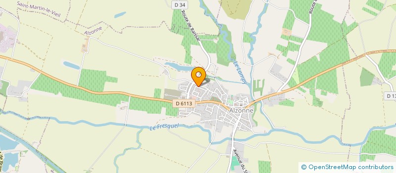 localisation de l'entreprise SCI CBE  ALZONNE