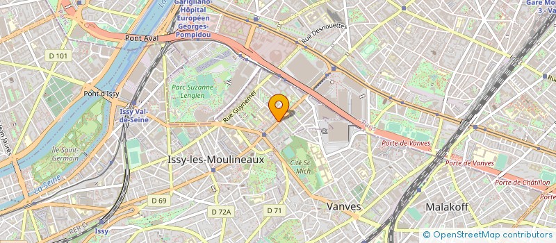 localisation de l'entreprise SCI CBE INVEST 2 à ISSY-LES-MOULINEAUX