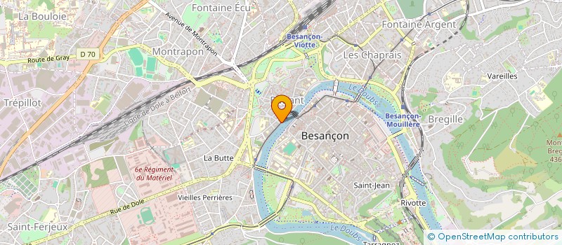 localisation de l'entreprise SCI CBFD  BESANCON