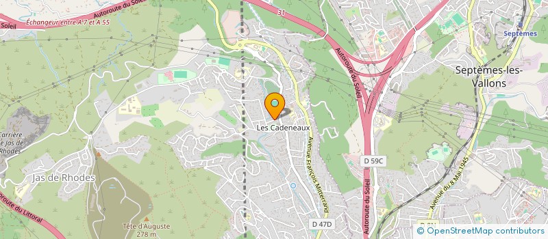 localisation de l'entreprise SCI CBFM à LES PENNES MIRABEAU
