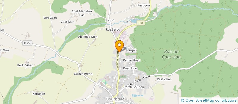 localisation de l'entreprise SCI CBG  BOURBRIAC