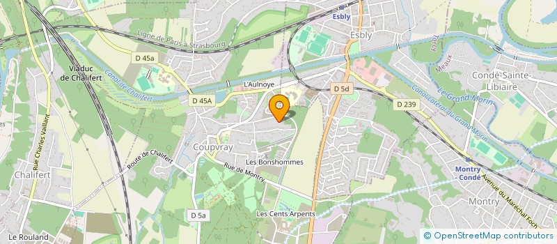 localisation de l'entreprise SCI CBGS  COUPVRAY