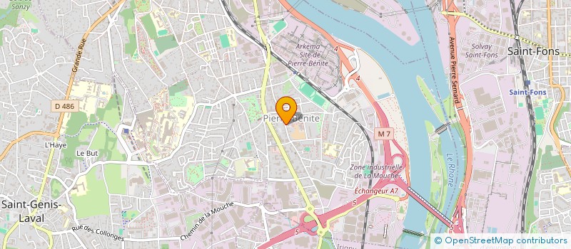 localisation de l'entreprise SCI CBH&FILS  OULLINS-PIERRE-BENITE