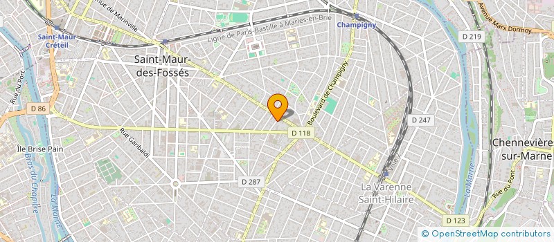 localisation de l'entreprise SCI CBHK IMMO à SAINT-MAUR-DES-FOSSES