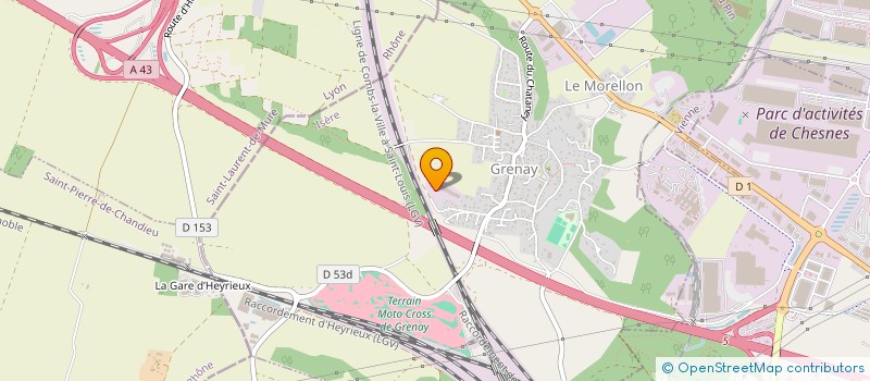 localisation de l'entreprise SCI CBI  GRENAY