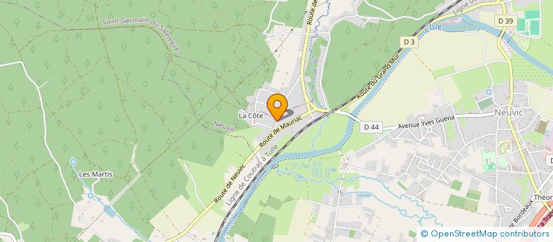 localisation de l'entreprise SCI CBIM  NEUVIC