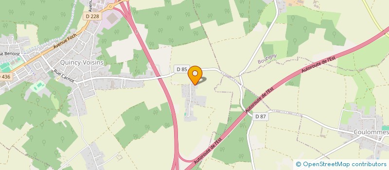 localisation de l'entreprise SCI CBJ  QUINCY-VOISINS