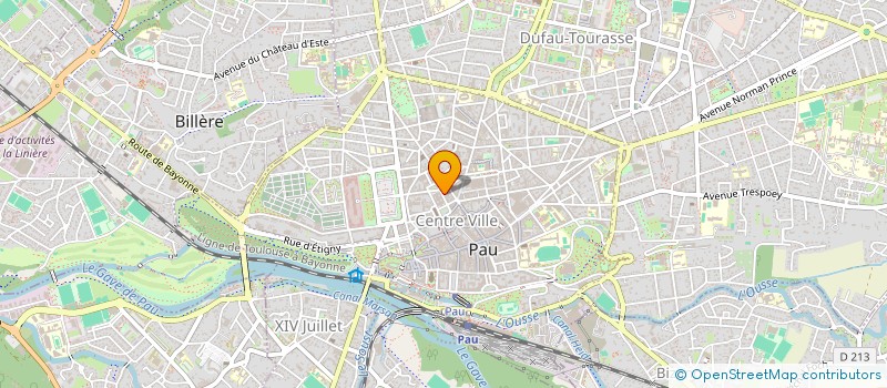 localisation de l'entreprise SCI CBL 64 à PAU