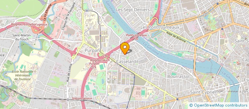 localisation de l'entreprise SCI CBL à TOULOUSE