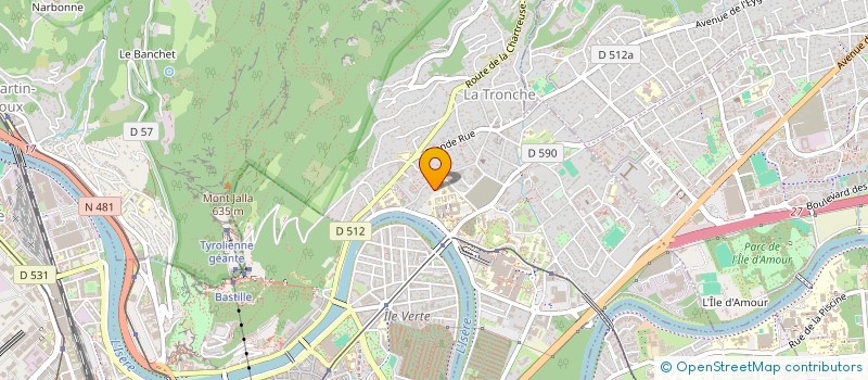 localisation de l'entreprise SCI CBL  LA TRONCHE