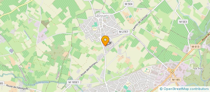 localisation de l'entreprise SCI CBLJ  SAUSSAN