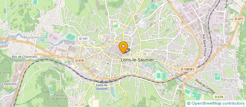 localisation de l'entreprise SCI CBM  LONS-LE-SAUNIER