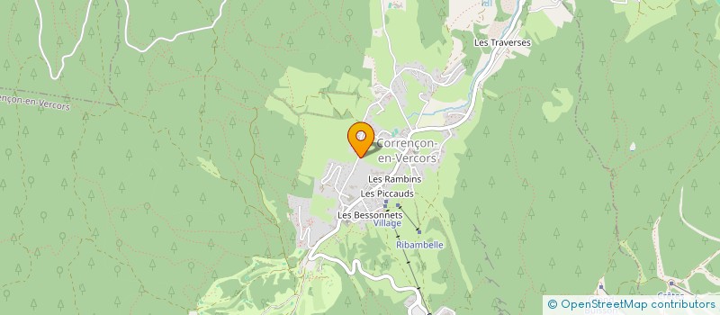 localisation de l'entreprise SCI CBM  CORRENCON-EN-VERCORS