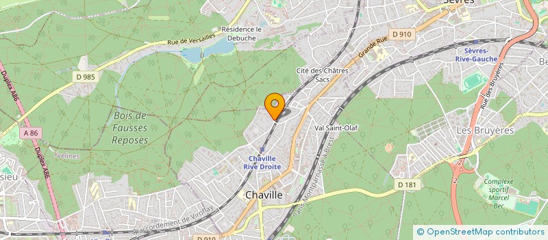 localisation de l'entreprise SCI CBM & ASSOCIES à CHAVILLE