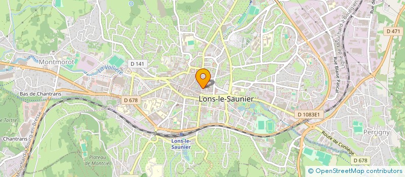 localisation de l'entreprise SCI CBM MOREZ  LONS-LE-SAUNIER