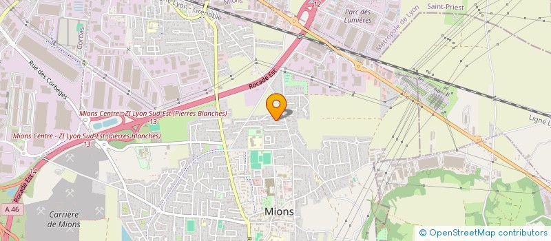 localisation de l'entreprise SCI CBME  MIONS